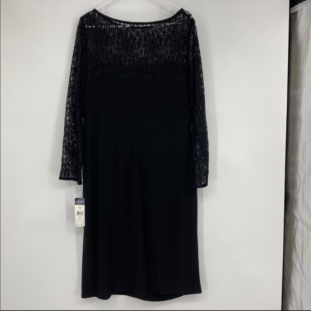 NWT’s Chap’s Size 18/18W Black Lace Dress